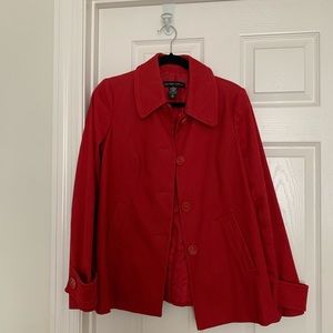 Women’s red pea coat size small